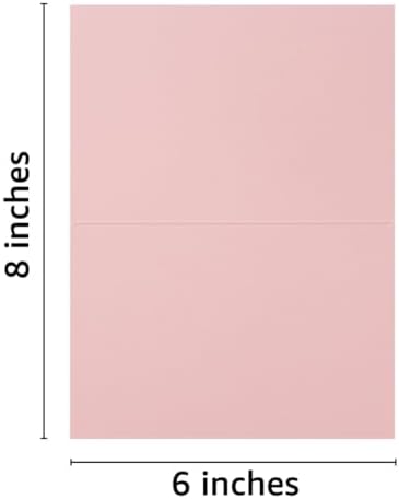 50 Pack Blank Folded Cardstock Cards, Pink, 4x6 - Image 2