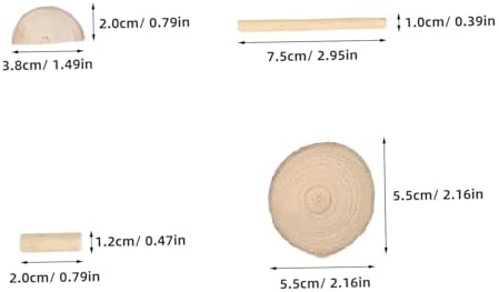 DEEPCRAFF Wooden Chips Craft Kit for Adults and Women, Natural Wood Slices with Bark, Handcrafted Wooden Pieces for DIY Painting and Christmas Ornaments, Large Box Set for Wood Crafts - Image 2