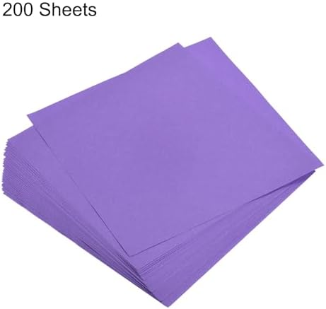 MECCANIXITY 200 Sheets 6x6 Inch(15x15cm) Origami Paper Double Sided Dark Purple Square Sheet for Art Craft Project, Beginners, Gifts Decor - Image 3