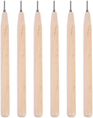 GLSTOY 6pcs Paper Quilling Pen Tools Slotted Rolling Curling Needle Kit for DIY Crafting Scrapbooking Card Making and Origami Art Supplies for Adults and Beginners by GLSTOY