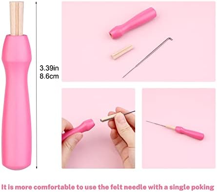 Mayboos Needle Felting Kit, Needle Felting Pad 6"x6" Felting Tools - Image 5