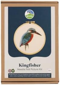 Wizardi Beginner Needle Felting Kit for Adults - Kingfisher 2D Kit. Bird Felting Kit in Support of RSPB Charity. Felting Tools. Wool Felting Supplies. Felt Crafts. Wool Felt. The Makerss - Image 3