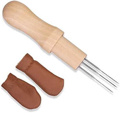Mayboos Needle Felting Needles, 3 Needles with Wooden Holder by Mayboos