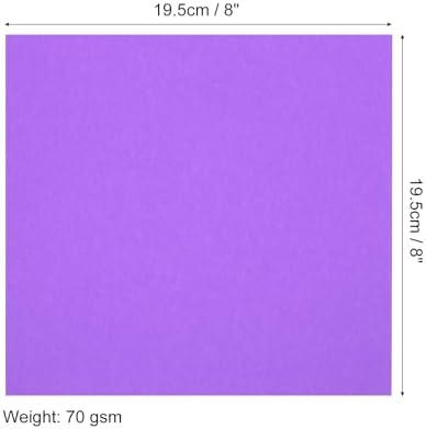 MECCANIXITY 50 Sheets Origami Paper Double Sided 8x8 Inch(20x20cm) Square Sheet for Art Craft Project, Beginners, Gifts Decor, Deep Purple - Image 2