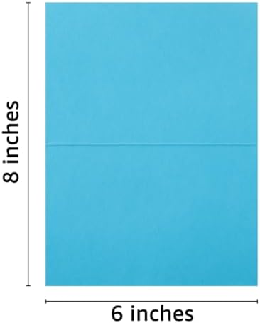 50 Pack Blank Folded Cardstock Cards, Multicolor, 4x6 - Image 2