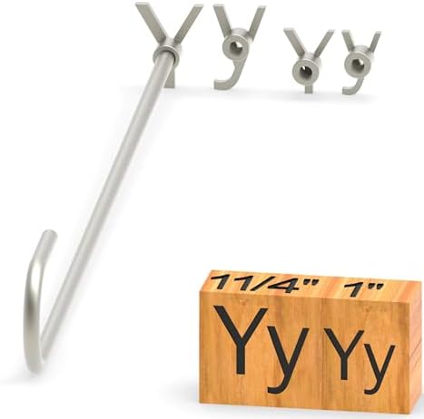 4Pcs Letters Branding Iron for Wood, Leather Branding Stamp (Y y) by PKPKAUT