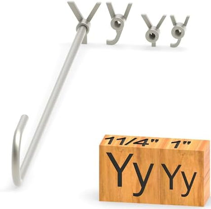 4Pcs Letters Branding Iron for Wood, Leather Branding Stamp (Y y) by PKPKAUT