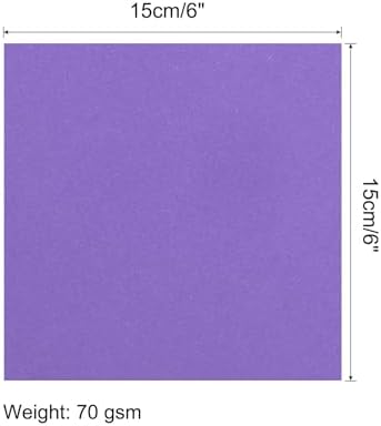 MECCANIXITY 50 Sheets Origami Paper Double Sided Deep Purple 6x6 Inch Square Sheet for Art Craft Project, Beginners, Gifts Decor - Image 2