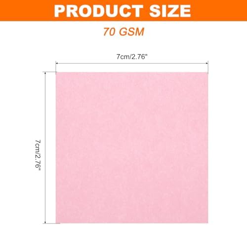 MECCANIXITY 75 Sheet Origami Paper Double Sided 3x3" Pink - Image 2