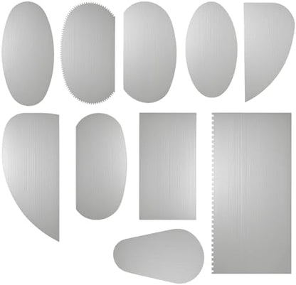 Pottery Tools Set for Beginners, 12 PCS Stainless Steel Clay Sculpting Tools, Ceramic Scrapers & Serrated Ribs for Trimming, Shaping & Texturing, Clay Modeling Tools Kit by Cranviech