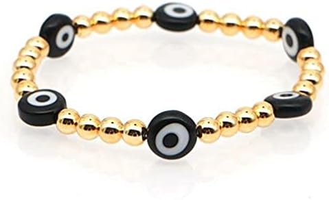200pcs Evil Eye Beads for DIY Bracelets Necklace Jewelry Making,Black 8mm (Black) - Image 7