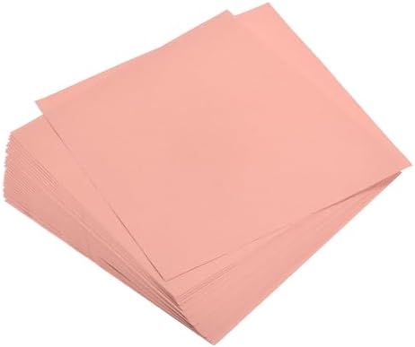 MECCANIXITY 50 Sheets Origami Paper Double Sided Orange Pink 6x6 Inch Square Sheet for Art Craft Project, Beginners, Gifts Decor by MECCANIXITY