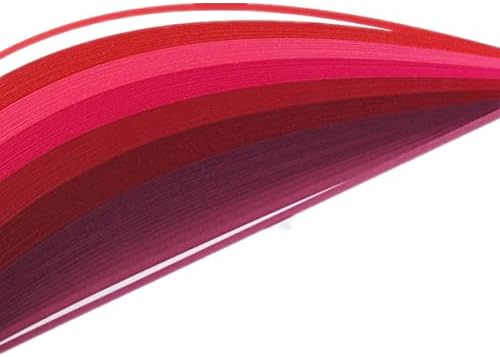 ODETOJOY Quilling Paper Gradient Quilling Strips 3mm Crafts Filigrana Paper 1/8inch Rainbow Color 120pcs Length 21inch (7colors Set) - Image 7