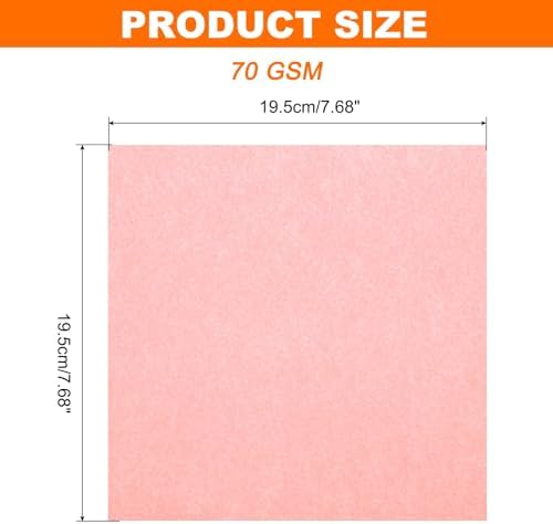 MECCANIXITY 75 Sheet Origami Paper Double Sided 8x8" Fluorescent Pink - Image 2