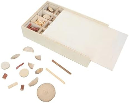 DEEPCRAFF Wooden Chips Craft Kit for Adults and Women, Natural Wood Slices with Bark, Handcrafted Wooden Pieces for DIY Painting and Christmas Ornaments, Large Box Set for Wood Crafts by Unknown