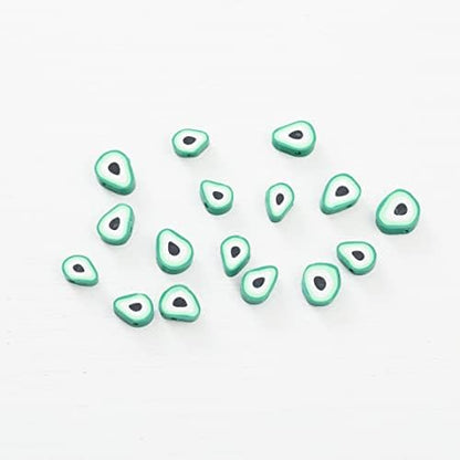 100pcs Green Avocado Polymer Clay Spacer Beads for Women Jewelry Making DIY Bracelet Necklace Hair Clip Accessories (Avocado) - Image 6