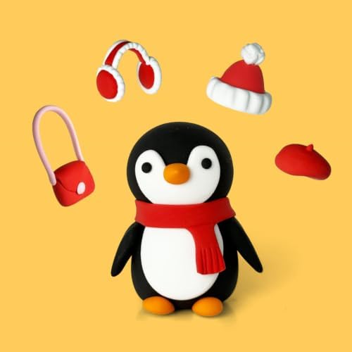 Penguin Clay Kit – Air Dry Foam Clay Craft for Adults & Teens - Image 2