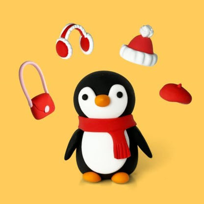 Penguin Clay Kit – Air Dry Foam Clay Craft for Adults & Teens - Image 2