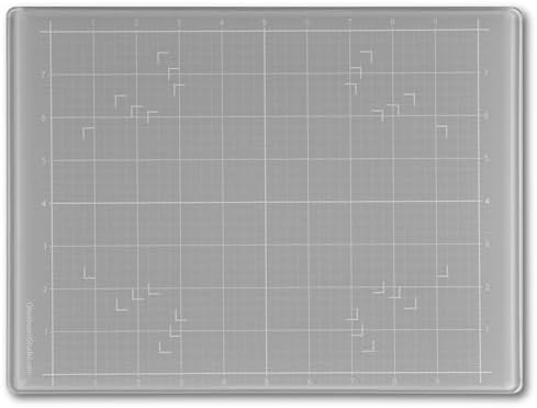 GLASSBOARD STUDIO Glass Craft Mat - Magnetic, Heat & Scratch Resistant - For Crafting, Cutting, Painting, Mixed Media Artwork - Grid Lines, Non-Slip Rubber Feet (Gray 9"L x 12"W) by GlassboardStudio