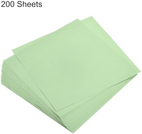 MECCANIXITY 200 Sheets 6x6 Inch(15x15cm) Origami Paper Double Sided Light Green Square Sheet for Art Craft Project, Beginners, Gifts Decor - Image 3