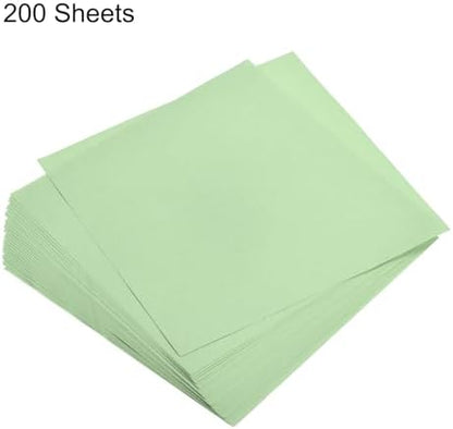 MECCANIXITY 200 Sheets 6x6 Inch(15x15cm) Origami Paper Double Sided Light Green Square Sheet for Art Craft Project, Beginners, Gifts Decor - Image 3