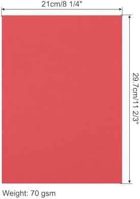 MECCANIXITY 100 Sheet Origami Paper Double Sided Red 11.7 x 8.3 Inch Square Sheet for Art Craft Project, Beginners, Gifts Decor - Image 2