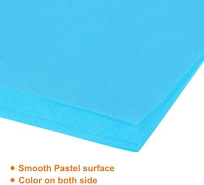 MECCANIXITY 75 Sheet Origami Paper Double Sided 8x8" Sky Blue - Image 4
