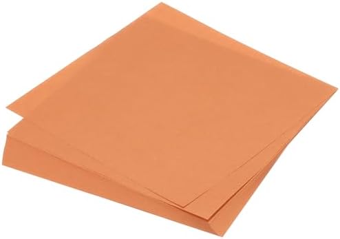 MECCANIXITY 75 Sheet Origami Paper Double Sided 6x6" Orange Red by MECCANIXITY
