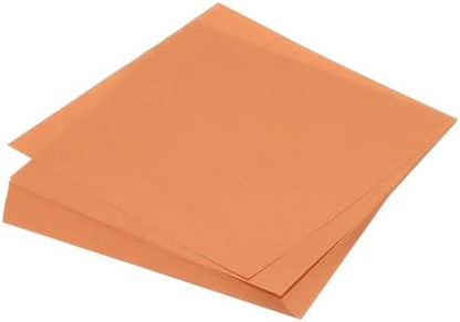 MECCANIXITY 75 Sheet Origami Paper Double Sided 6x6" Orange Red by MECCANIXITY