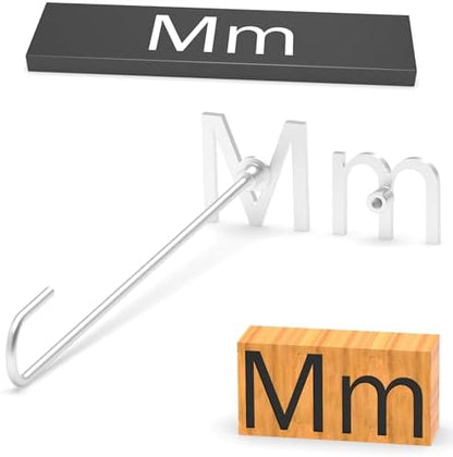 2Pcs Letters Branding Iron for Wood, Leather Branding Stamp (M m) by PKPKAUT