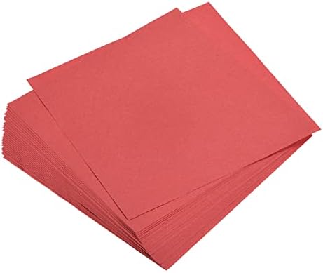 MECCANIXITY 25 Sheets 8x8 Inch(20x20cm) Origami Paper Double Sided Bright Red Square Sheet for Art Craft Project, Beginners, Gifts Decor by MECCANIXITY