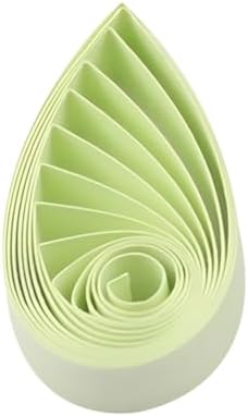ODETOJOY Quilling Paper Strips 3mm Paper Quilling Set 120pcs Quilling Strips 1/8inch Single Color Star Origami Paper DIY Hand Crafts (LightGreen) by ODETOJOY