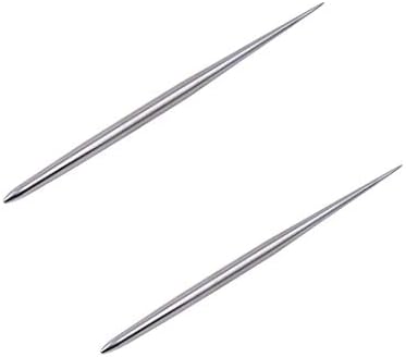 Stainless Steel Needles Detail Tool for Pottery Modeling Carving Clay Sculpture Ceramics Tools Pack of 2 by Evwoge