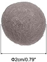 PATIKIL Wool Felt Balls Beads Wool Felting Pom 2cm 20mm Grey for Home Decor DIY Crafts Handcrafts Project Pack of 20 - Image 2