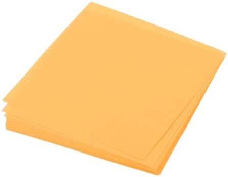 MECCANIXITY 25 Sheet Origami Paper Double Sided Fluorescent Orange 2.5x2.5 Inch Square Sheet for Art Craft Project, Beginners, Gift Decoration by MECCANIXITY
