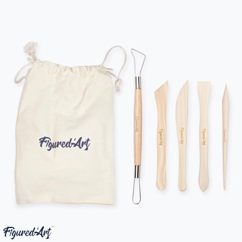 Figured'Art Pottery Kit for Adults with 4.4 lbs Premium Air Dry Clay, Ideal for Beginners, Includes Tools, Paints, Brushes, Sealers & Tutorials, No Kiln Needed - Image 4