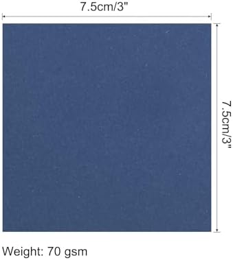 MECCANIXITY 100 Sheet Origami Paper Double Sided Navy Blue 3x3 Inch Square Sheet for Art Craft Project, Beginners, Gifts Decor - Image 2