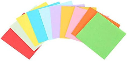 Fdit Origami Paper, 520 pcs 10 Colors 5x5 cm Paper for Origami Crane, Rose, Flowers, Airplanes, Hearts - Image 5