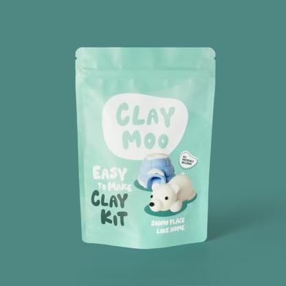 Polar Bear Clay Kit – Air Dry Foam Clay Craft for Adults & Teens - Image 3