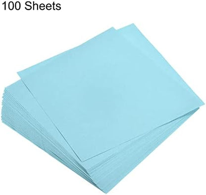 MECCANIXITY 100 Sheets Origami Paper Double Sided Light Blue 6x6 Inch Square Sheet for Art Craft Project, Beginners, Gifts Decor - Image 3
