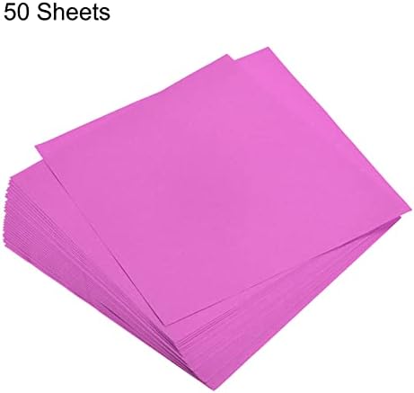 MECCANIXITY 50 Sheets Origami Paper Double Sided Plum Red 6x6 Inch Square Sheet for Art Craft Project, Beginners, Gifts Decor - Image 3