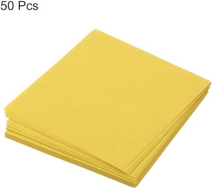 MECCANIXITY 50 Sheet Origami Paper Double Sided Lemon Yellow 2x2 Inch Square Sheet for Art Craft Project, Beginners, Gifts Decor - Image 3