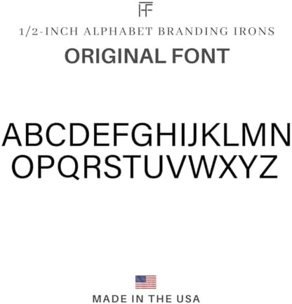 1/2" Alphabet Mini Steel Branding Irons Kit for Hats, Wood Burning, DIY Beginner Adult Crafts - Image 3