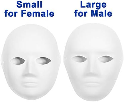 CALPALMY Paper Mache Mask 14&16&30 Packs - for Artistic Projects, Theater, Halloween, Masquerade Parties, Classroom Art - Image 4