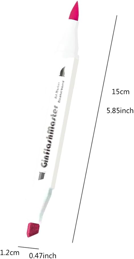 Ginflash Brush Chisel Tip Art Markers Designer Pen Sketch Alcohol Markers Dual Tips Manga Drawing Coloring book marker for artist (80)