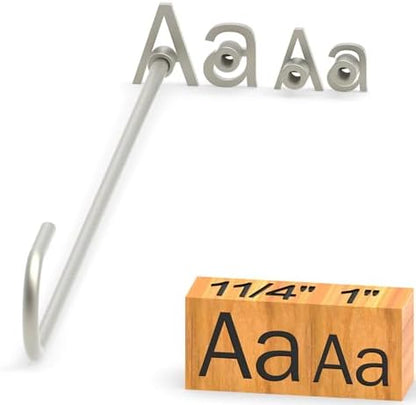 4Pcs Letters Branding Iron for Wood, Leather Branding Stamp (A a) by PKPKAUT