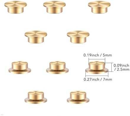 BAOFALI 20Pcs Mini Metal Rotating Bearings for DIY Handmade Crafts Paper Cards Scrapbooking DIY Greeting Cards 360°Rotation Smooth Spin Mechanism Spinner for Jewelry Making Nail Decoration - Image 2