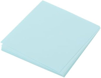 MECCANIXITY 25 Sheet Origami Paper Double Sided Light Blue 2.5x2.5 Inch Square Sheet for Art Craft Project, Beginners, Gift Decoration by MECCANIXITY