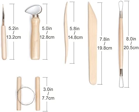 Nozomy Clay Tools,12PCS Pottery Clay Sculpting Tool Set - Image 2