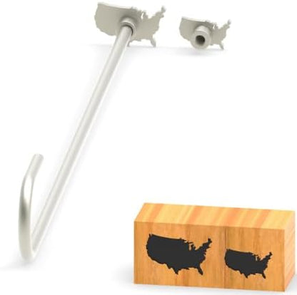 Branding Iron for Wood, Leather Branding Stamp 2Pcs Set (177#) by PKPKAUT